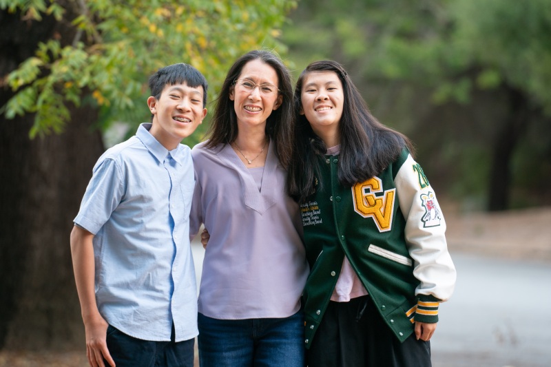 Kara Wong with family